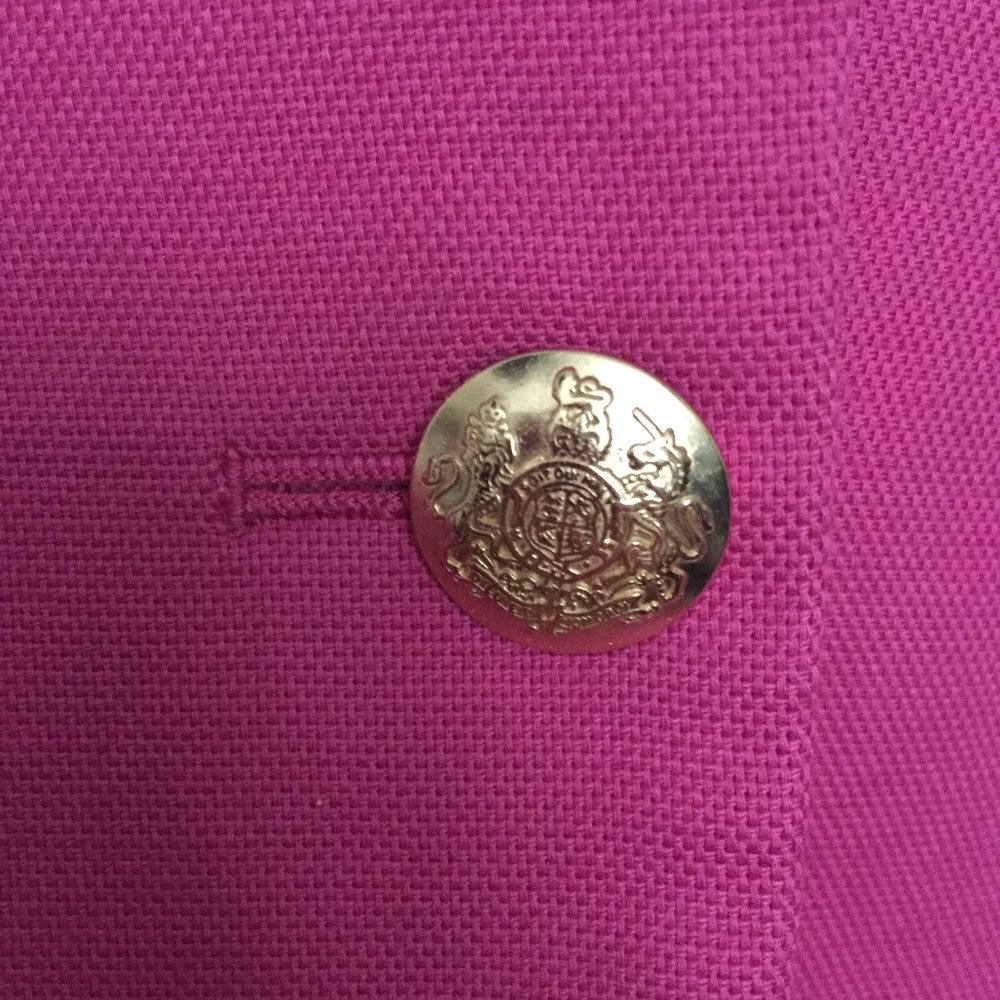 BANANA REPUBLIC Pink Fuchsia Textured Blazer - Picture 6 of 7